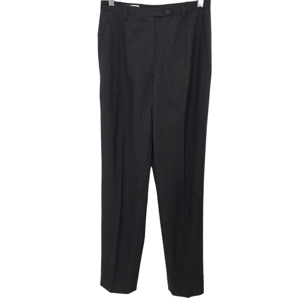 Jil Sander Fleeced Wool Charcoal Grey Trouser Pants - Picture 2 of 13